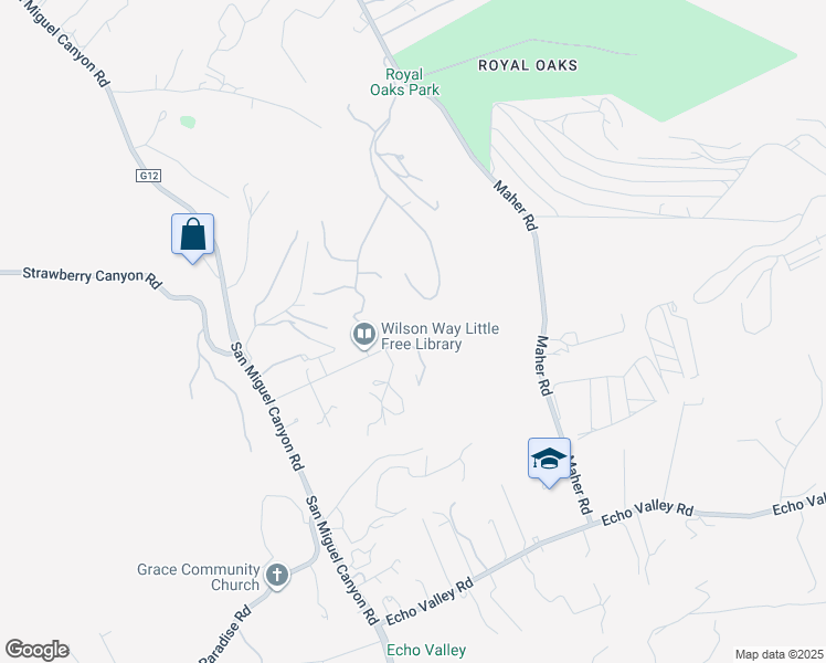 map of restaurants, bars, coffee shops, grocery stores, and more near 17160 Wilson Way in Prunedale