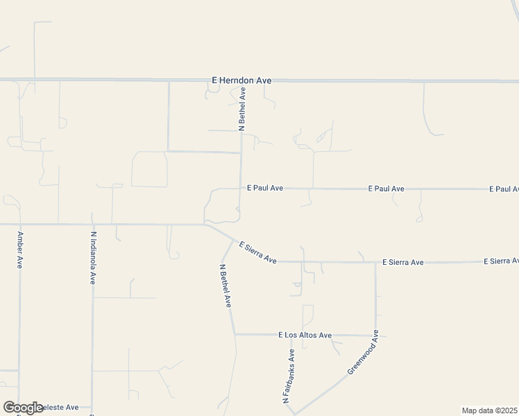 map of restaurants, bars, coffee shops, grocery stores, and more near 6560 North Bethel Avenue in Clovis