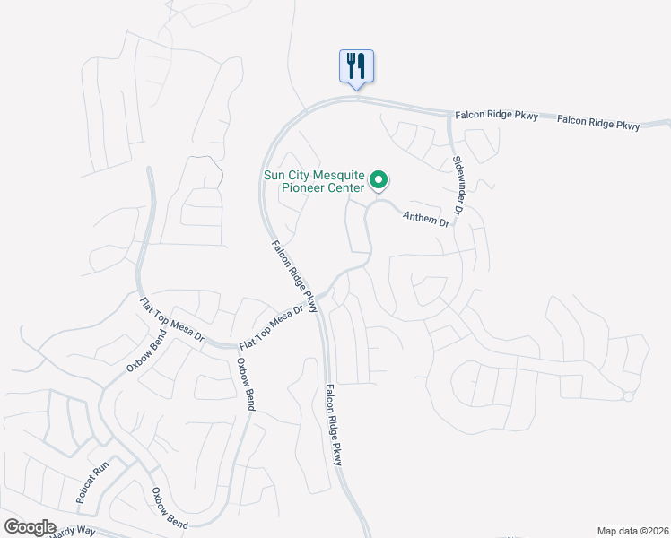 map of restaurants, bars, coffee shops, grocery stores, and more near 1204 Flat Top Mesa Drive in Mesquite