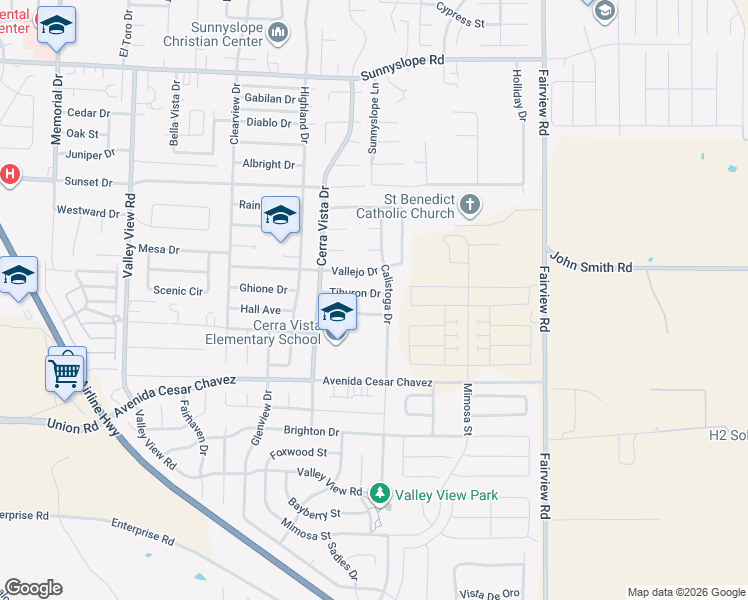 map of restaurants, bars, coffee shops, grocery stores, and more near 1689 Tiburon Drive in Hollister