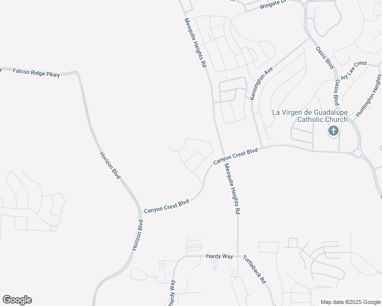 map of restaurants, bars, coffee shops, grocery stores, and more near 647 Quarry Pass in Mesquite