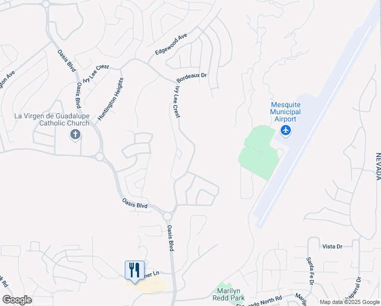 map of restaurants, bars, coffee shops, grocery stores, and more near 1249 Ivy Lee Crest in Mesquite