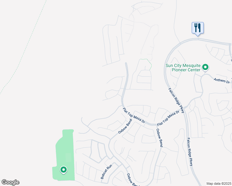 map of restaurants, bars, coffee shops, grocery stores, and more near 1472 Rainbow Bend in Mesquite