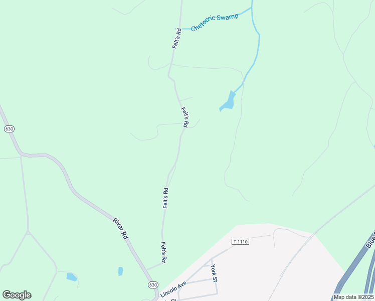 map of restaurants, bars, coffee shops, grocery stores, and more near 635 Felt's Road in Jarratt