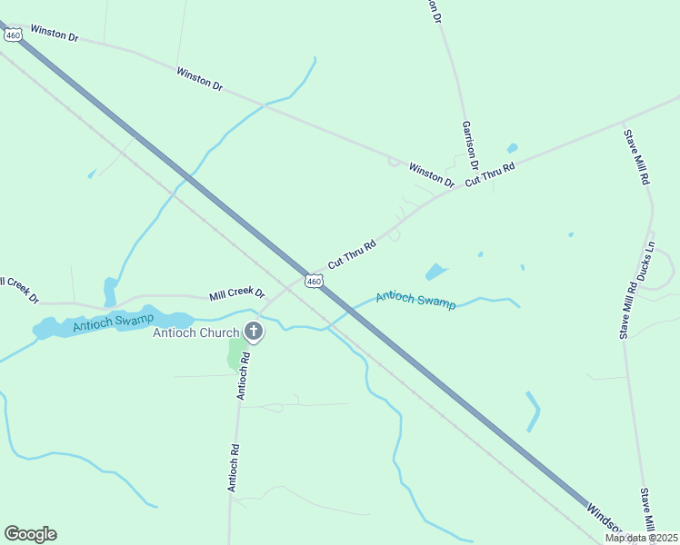 map of restaurants, bars, coffee shops, grocery stores, and more near 8382 Cut Thru Road in Windsor