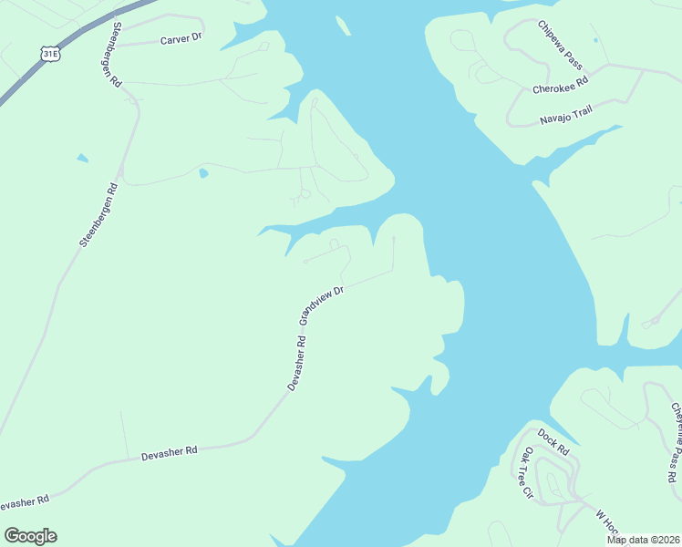 map of restaurants, bars, coffee shops, grocery stores, and more near Grandview Dr in Scottsville