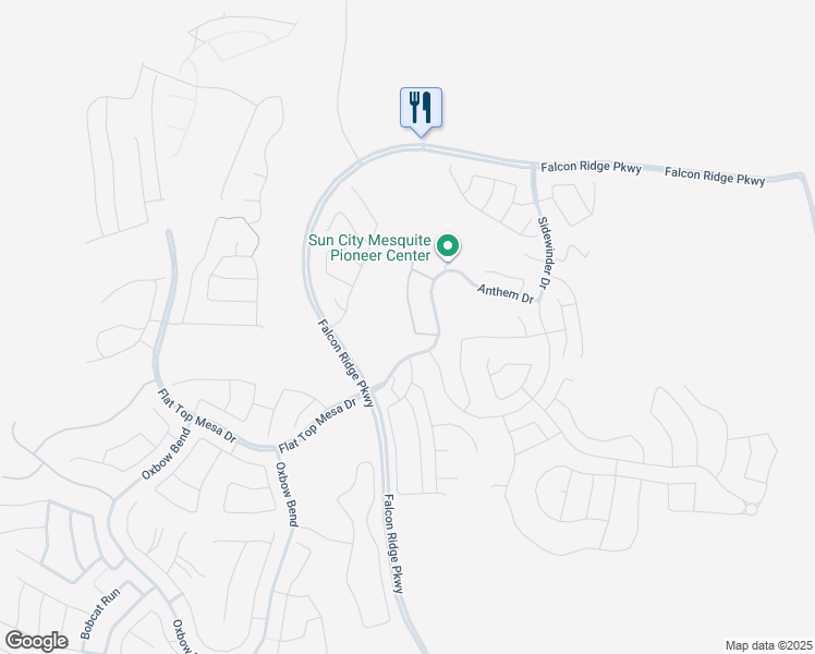 map of restaurants, bars, coffee shops, grocery stores, and more near 1257 Conestoga Camp Point in Mesquite