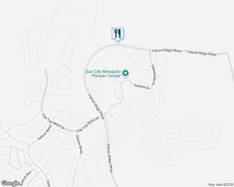 map of restaurants, bars, coffee shops, grocery stores, and more near 1268 Conestoga Camp Point in Mesquite