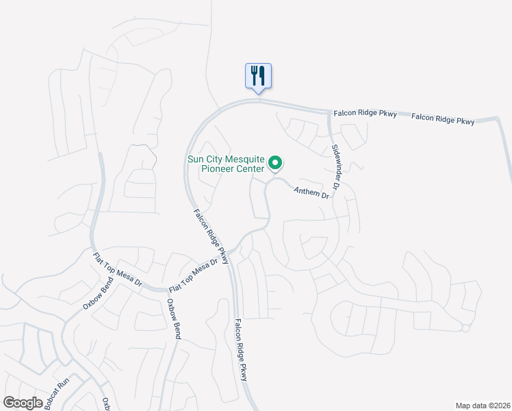 map of restaurants, bars, coffee shops, grocery stores, and more near 1274 Conestoga Camp Point in Mesquite