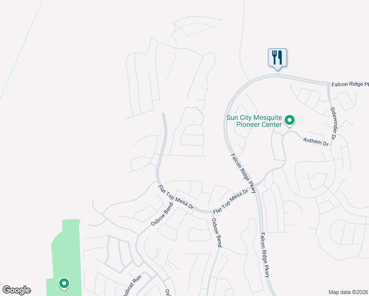 map of restaurants, bars, coffee shops, grocery stores, and more near 1400 White Water Way in Mesquite