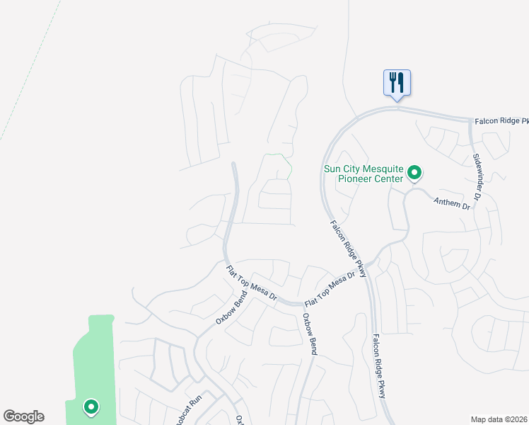 map of restaurants, bars, coffee shops, grocery stores, and more near 1400 White Water Way in Mesquite