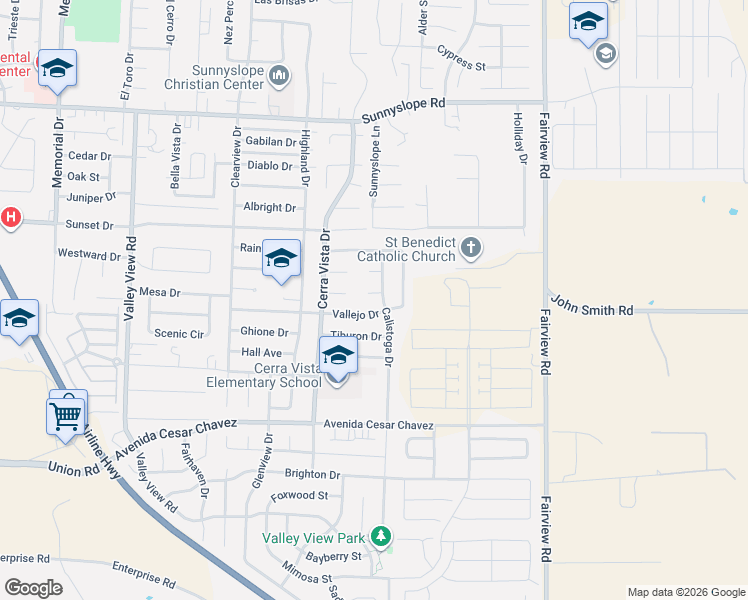 map of restaurants, bars, coffee shops, grocery stores, and more near 1691 Albany Court in Hollister