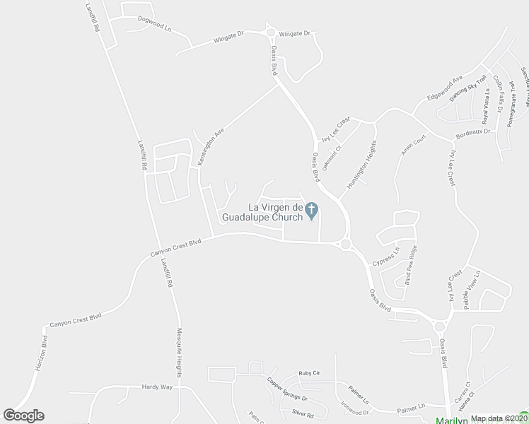 map of restaurants, bars, coffee shops, grocery stores, and more near 451 Verbena Lane in Mesquite