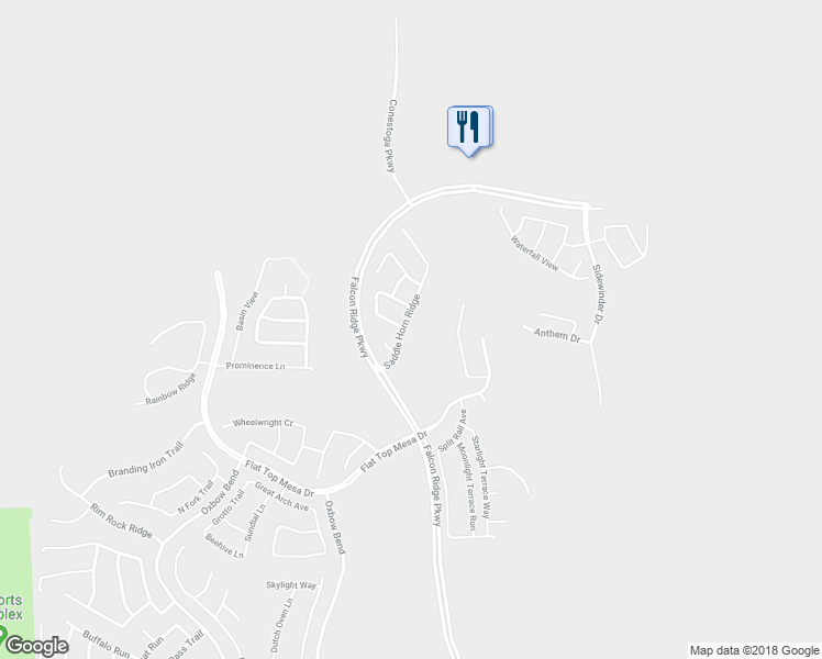 map of restaurants, bars, coffee shops, grocery stores, and more near 1310 Saddle Horn Ridge in Mesquite