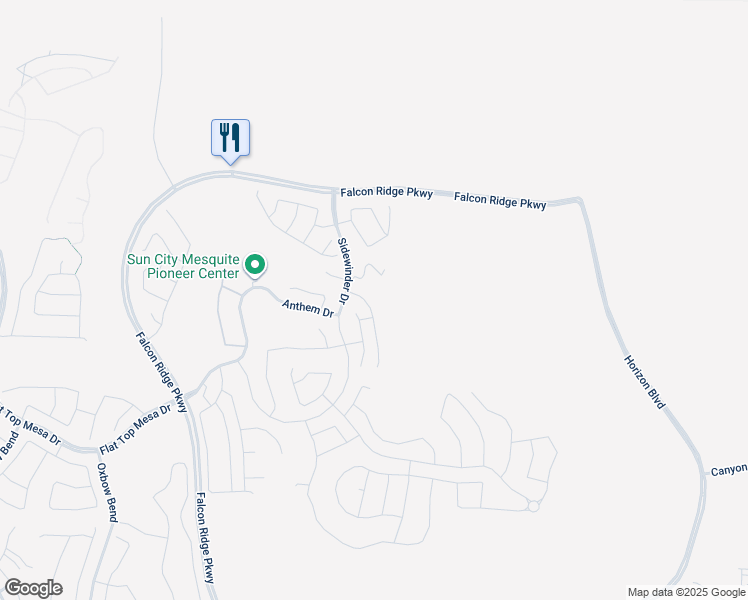 map of restaurants, bars, coffee shops, grocery stores, and more near 1322 Serenity Ridge Court in Mesquite
