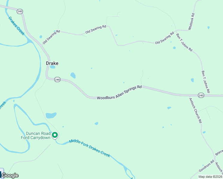 map of restaurants, bars, coffee shops, grocery stores, and more near 9089 Woodburn Allen Springs Road in Alvaton