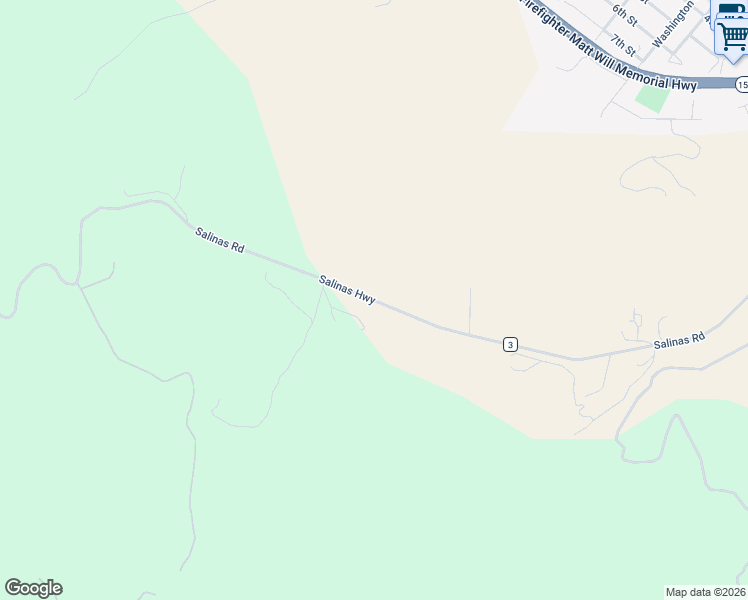 map of restaurants, bars, coffee shops, grocery stores, and more near Salinas Road in San Juan Bautista