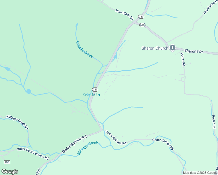 map of restaurants, bars, coffee shops, grocery stores, and more near Hilton Lane in Wythe County