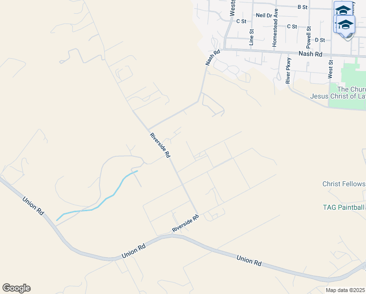 map of restaurants, bars, coffee shops, grocery stores, and more near 320 Riverside Road in Hollister