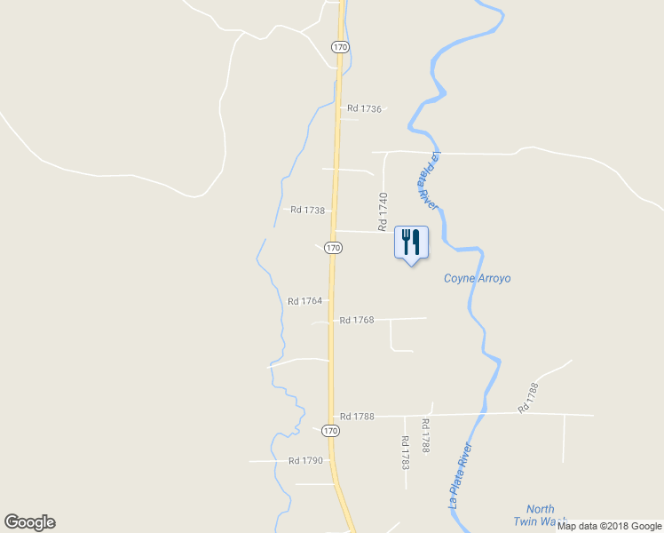 map of restaurants, bars, coffee shops, grocery stores, and more near 695 New Mexico 170 in Farmington