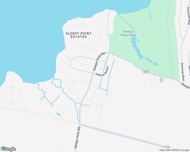 map of restaurants, bars, coffee shops, grocery stores, and more near 127 Pelican Reach in Suffolk