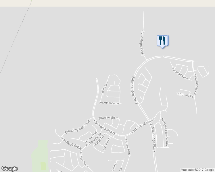 map of restaurants, bars, coffee shops, grocery stores, and more near 1348 Basin View in Mesquite