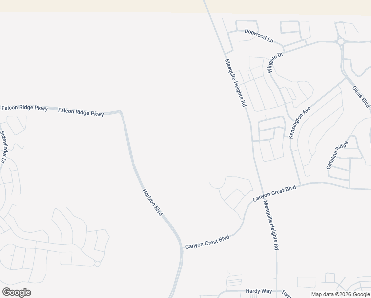 map of restaurants, bars, coffee shops, grocery stores, and more near 625 Canyon Crest Boulevard in Mesquite