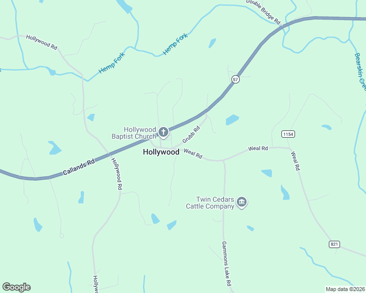 map of restaurants, bars, coffee shops, grocery stores, and more near 190 Grubb Road in Chatham