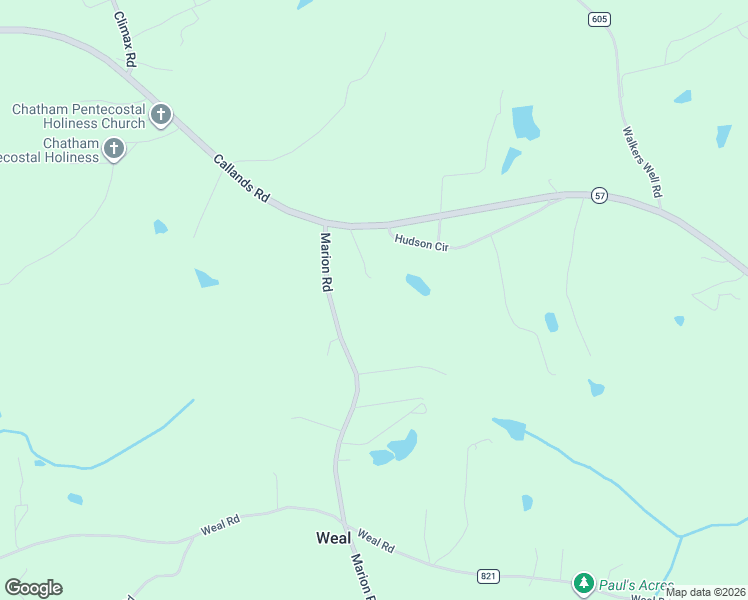 map of restaurants, bars, coffee shops, grocery stores, and more near 3740 Callands Road in Chatham