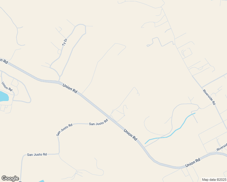 map of restaurants, bars, coffee shops, grocery stores, and more near 2322 Union Road in Hollister