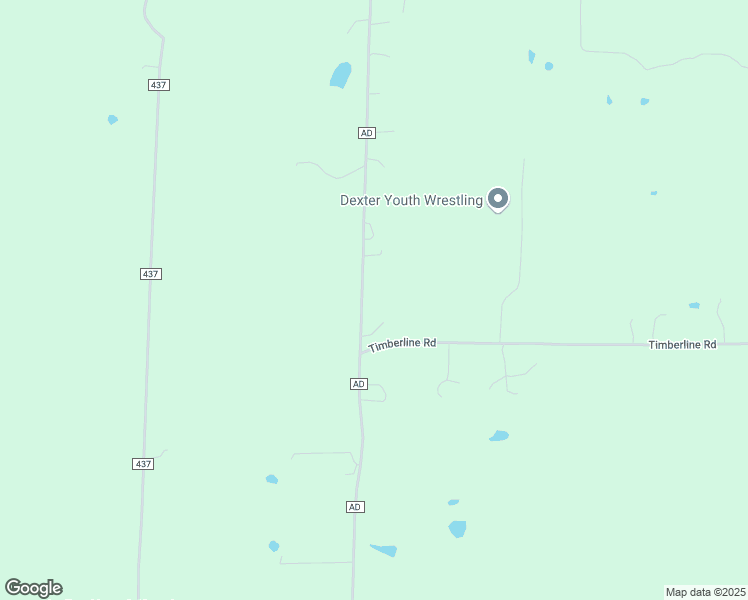 map of restaurants, bars, coffee shops, grocery stores, and more near 15092 State Highway AD in Dexter