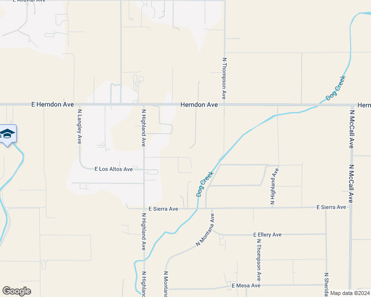 map of restaurants, bars, coffee shops, grocery stores, and more near 8831 East Herndon Avenue in Clovis