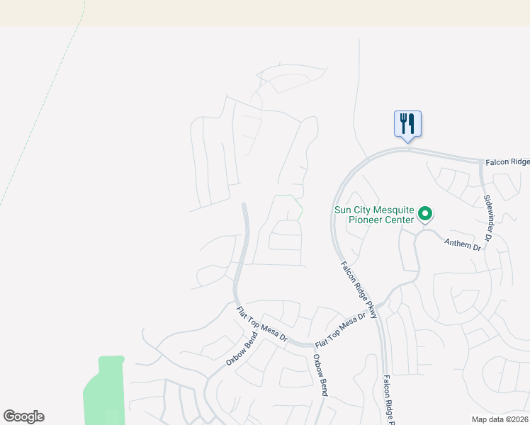 map of restaurants, bars, coffee shops, grocery stores, and more near 1363 Basin View in Mesquite