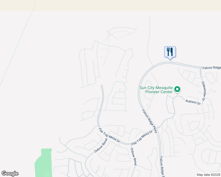 map of restaurants, bars, coffee shops, grocery stores, and more near 1363 Basin View in Mesquite