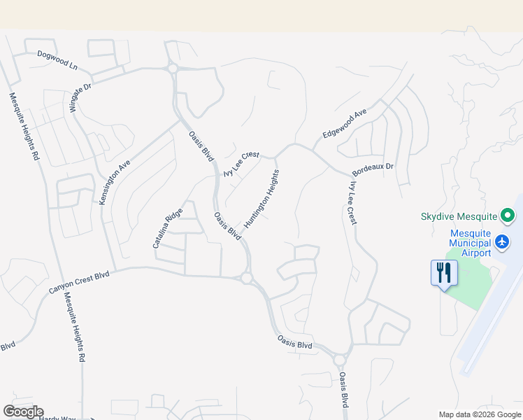 map of restaurants, bars, coffee shops, grocery stores, and more near 269 Prestwick Court in Mesquite