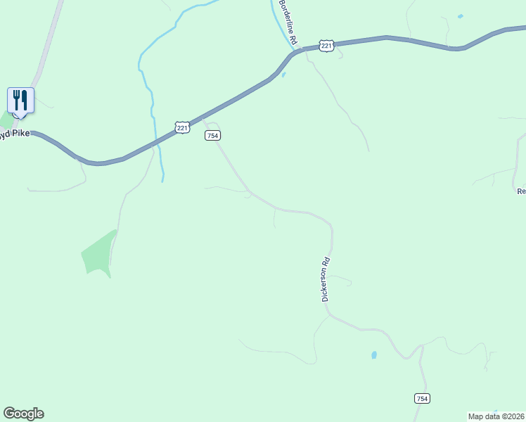 map of restaurants, bars, coffee shops, grocery stores, and more near Dickerson Road in Carroll