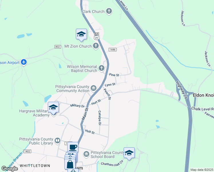 map of restaurants, bars, coffee shops, grocery stores, and more near 11 Lynn Street in Chatham