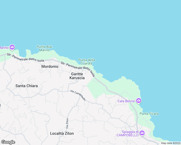 map of restaurants, bars, coffee shops, grocery stores, and more near 76 Strada Perimetrale dietro Isola in Libero consorzio comunale di Trapani