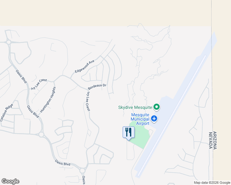 map of restaurants, bars, coffee shops, grocery stores, and more near 1414 Pomegranate Trail in Mesquite