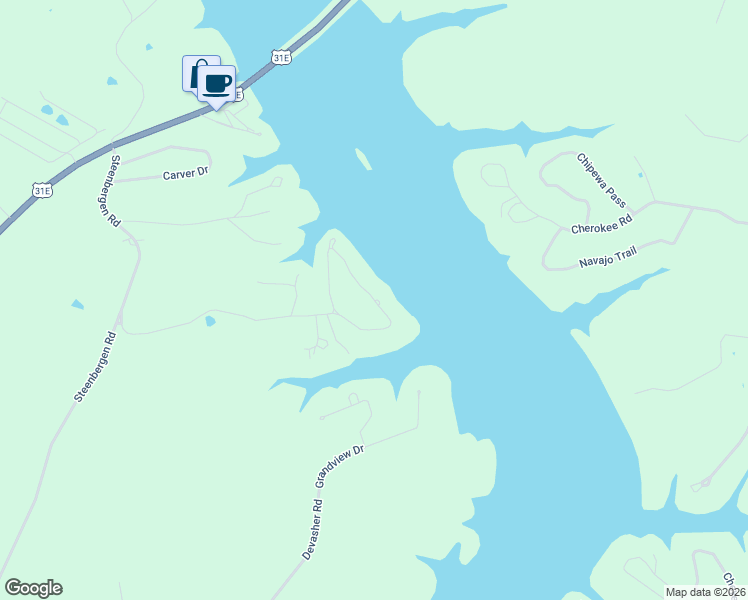 map of restaurants, bars, coffee shops, grocery stores, and more near 534 Riverview Circle in Scottsville