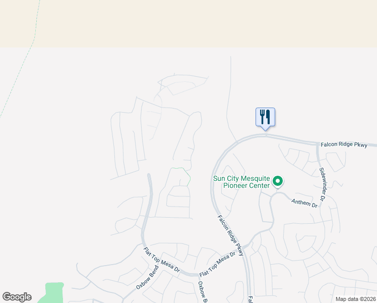 map of restaurants, bars, coffee shops, grocery stores, and more near 1201 Falcon Ridge Parkway in Mesquite