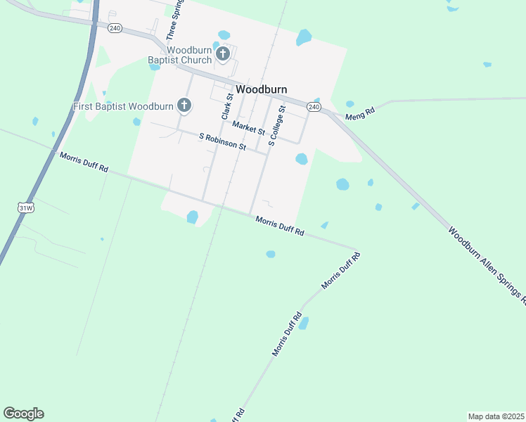 map of restaurants, bars, coffee shops, grocery stores, and more near 300-462 South College Street in Woodburn