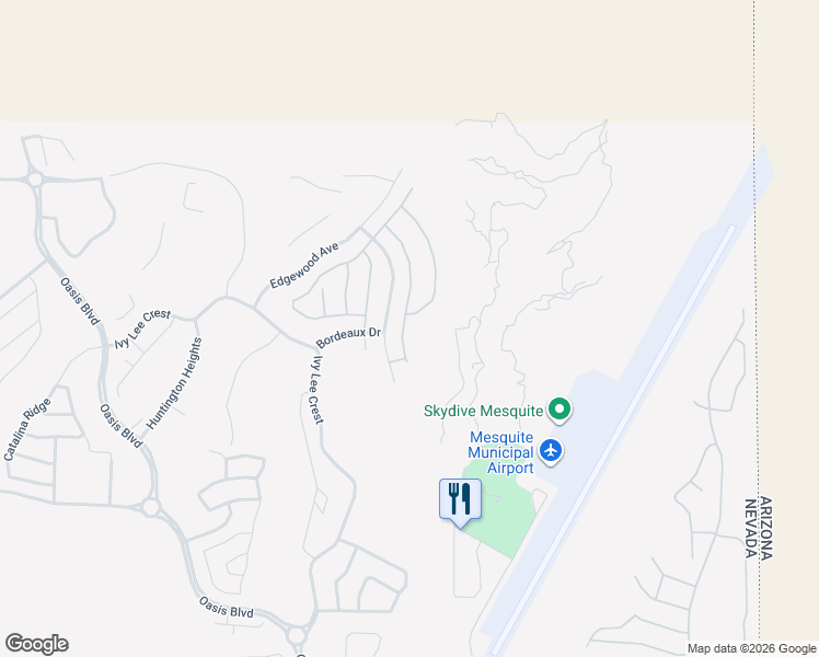 map of restaurants, bars, coffee shops, grocery stores, and more near 1454 Pomegranate Trail in Mesquite