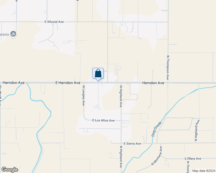 map of restaurants, bars, coffee shops, grocery stores, and more near 8831 East Herndon Avenue in Clovis