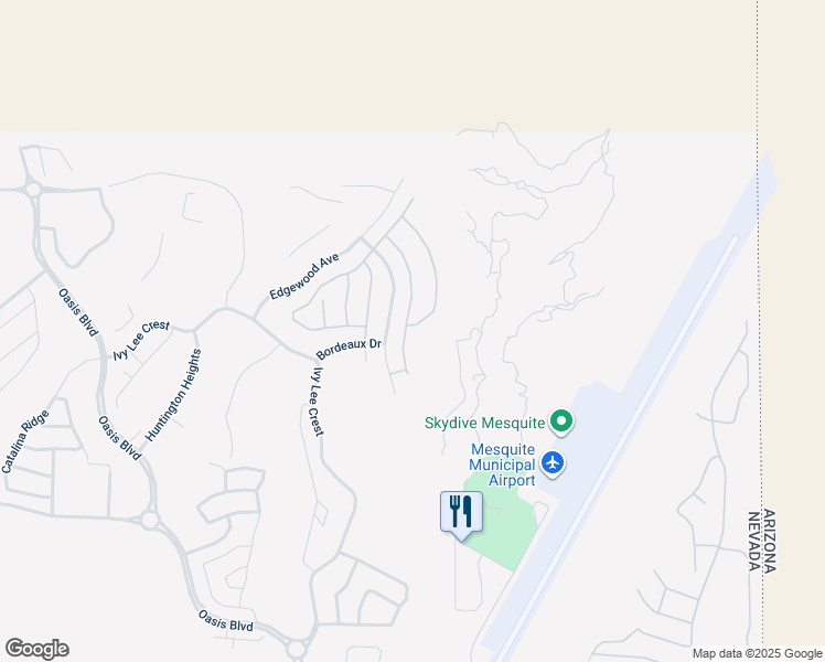 map of restaurants, bars, coffee shops, grocery stores, and more near 1464 Sanctuary Ridge in Mesquite