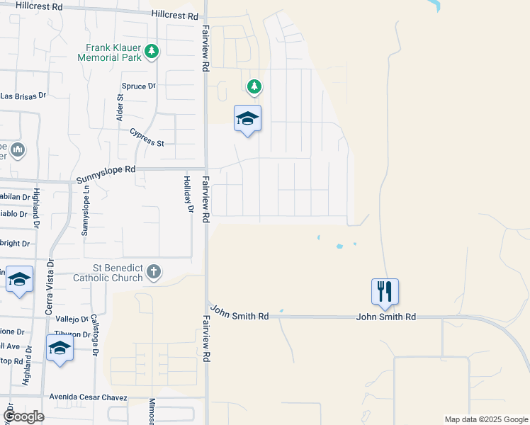 map of restaurants, bars, coffee shops, grocery stores, and more near 1667 Santana Ranch Drive in Hollister