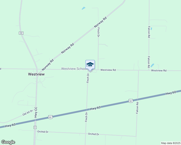 map of restaurants, bars, coffee shops, grocery stores, and more near 7441 Westview Road in Neosho