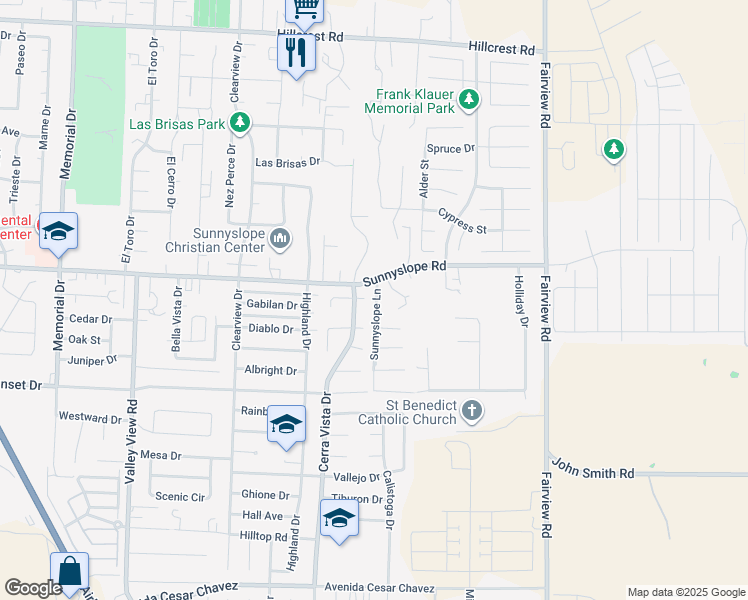 map of restaurants, bars, coffee shops, grocery stores, and more near 1511 Jenner Court in Hollister