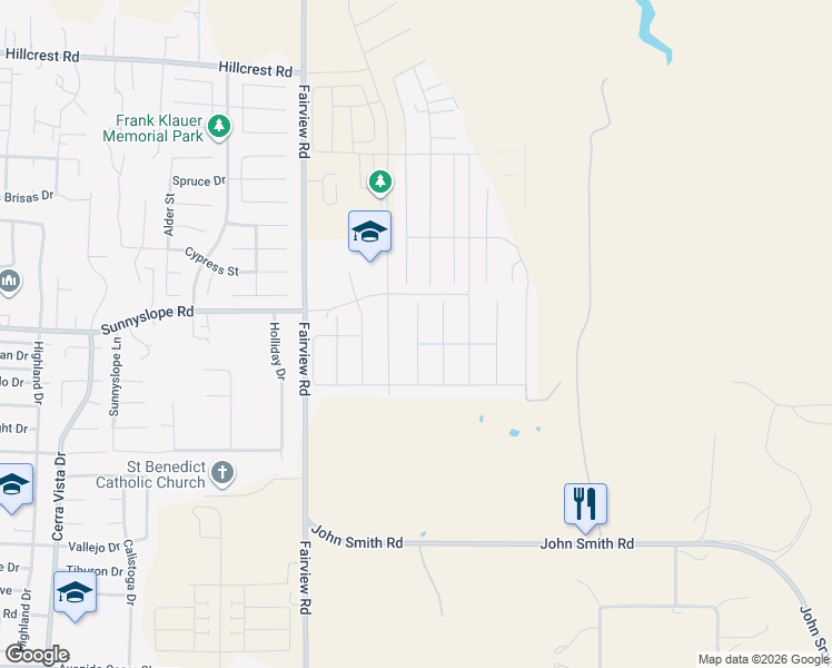 map of restaurants, bars, coffee shops, grocery stores, and more near 1559 Foxtail Court in Hollister