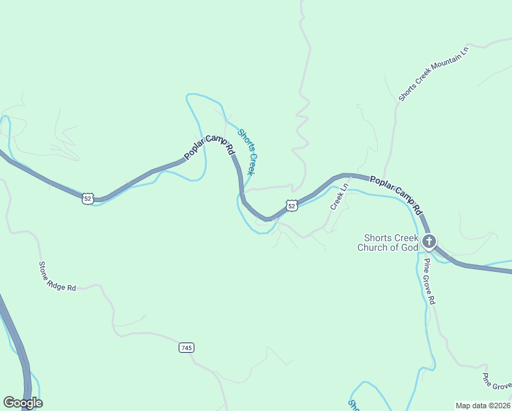 map of restaurants, bars, coffee shops, grocery stores, and more near 9140 Poplar Camp Road in Austinville